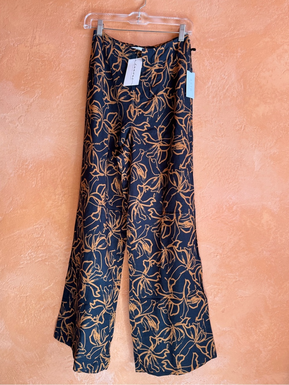 ASTR The Label Sayla Linen Blend Wide Leg Pants NWT Size S